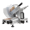 Commercial Deli Meat Slicer with 10” Carbon Steel Blade for Cutting and Slicing Food (Ham, Deli, Cheese, etc.) Electric Cutter with Adjustable Thickness [Silver]