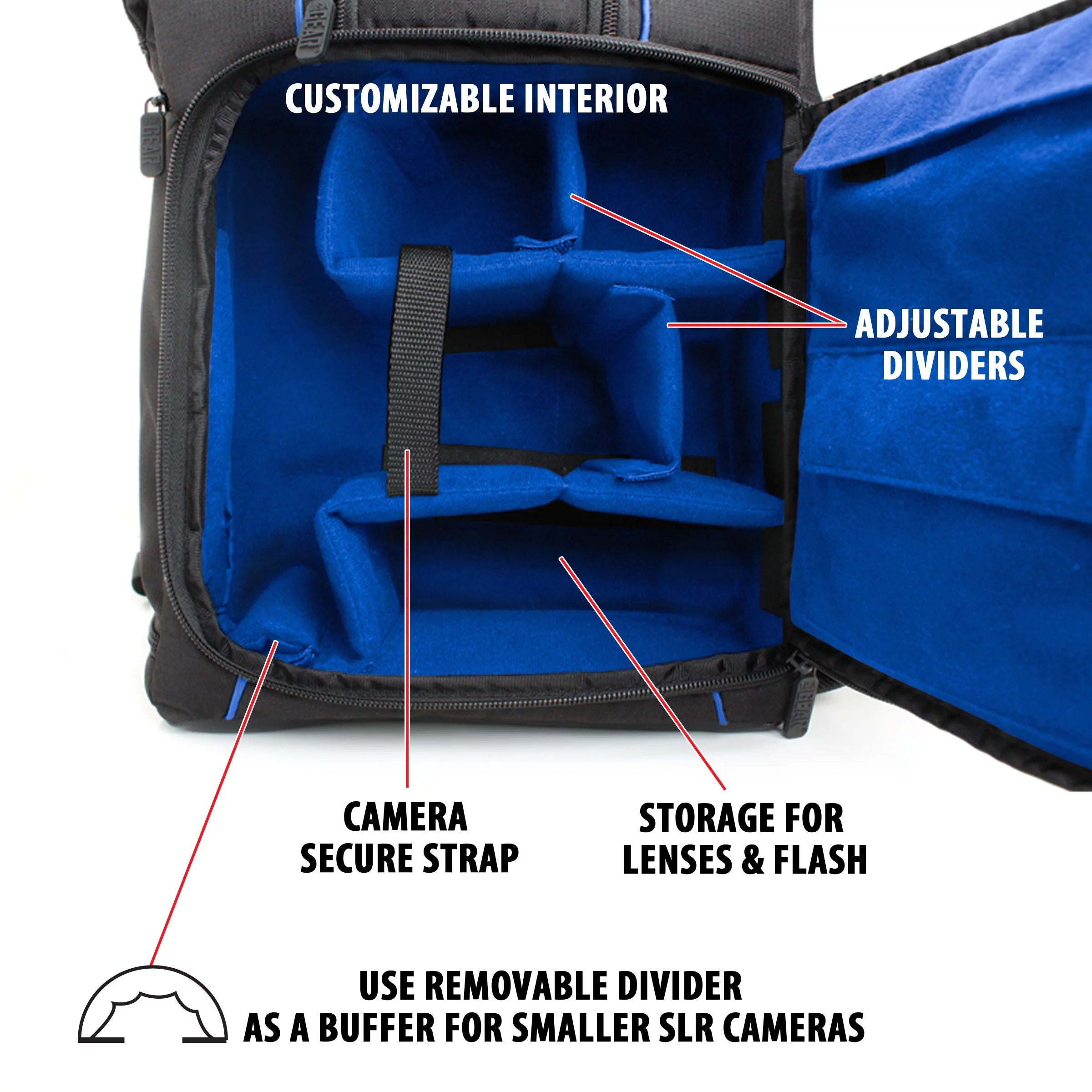 DSLR Camera Backpack with Tripod Holder and Laptop Compartment V6376