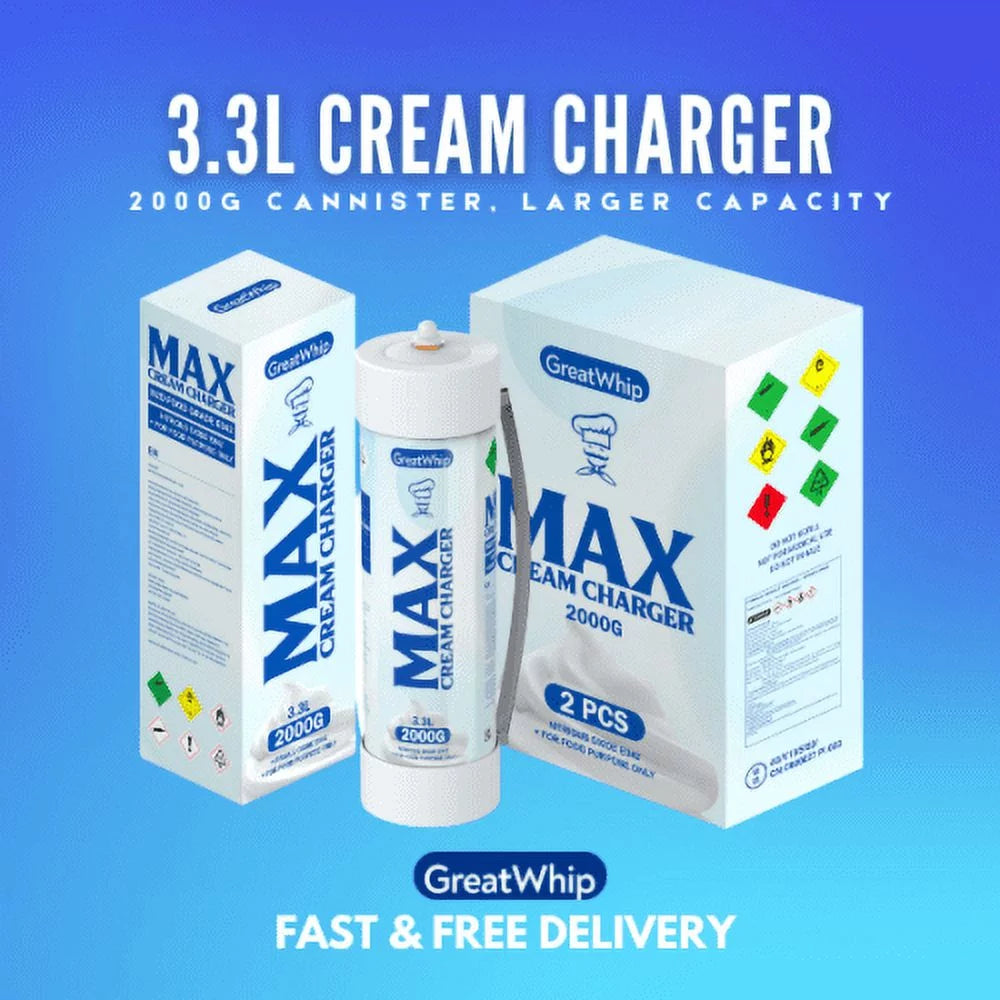 N2O Whipped Cream Chargers 3.3L Tank with 2 Cylinders Y579