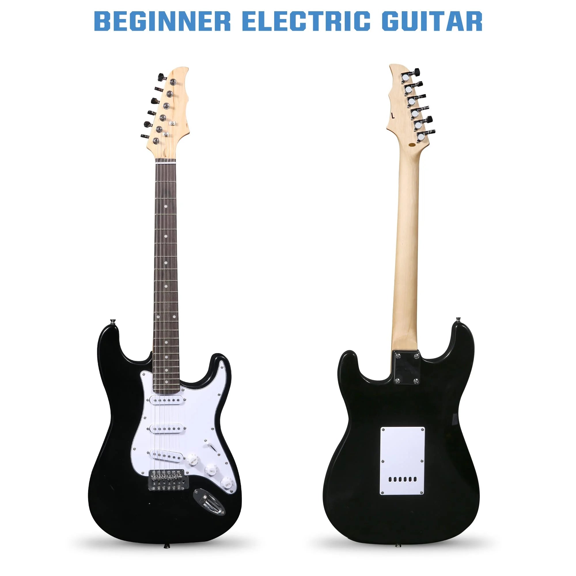 39 Inch Electric Guitar Starter Kit for Beginners with Amplifier and Accessories Q385045