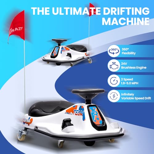 24V Electric Go Kart Drifting Car with 360° Rotation L71704