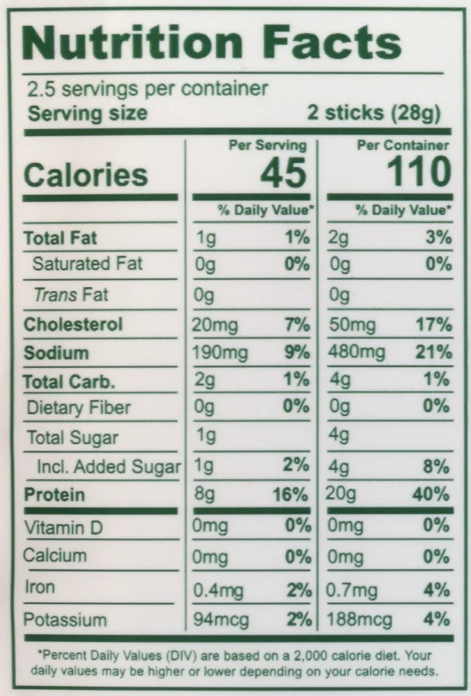 Turkey Sticks, 2.5 Oz. X60895