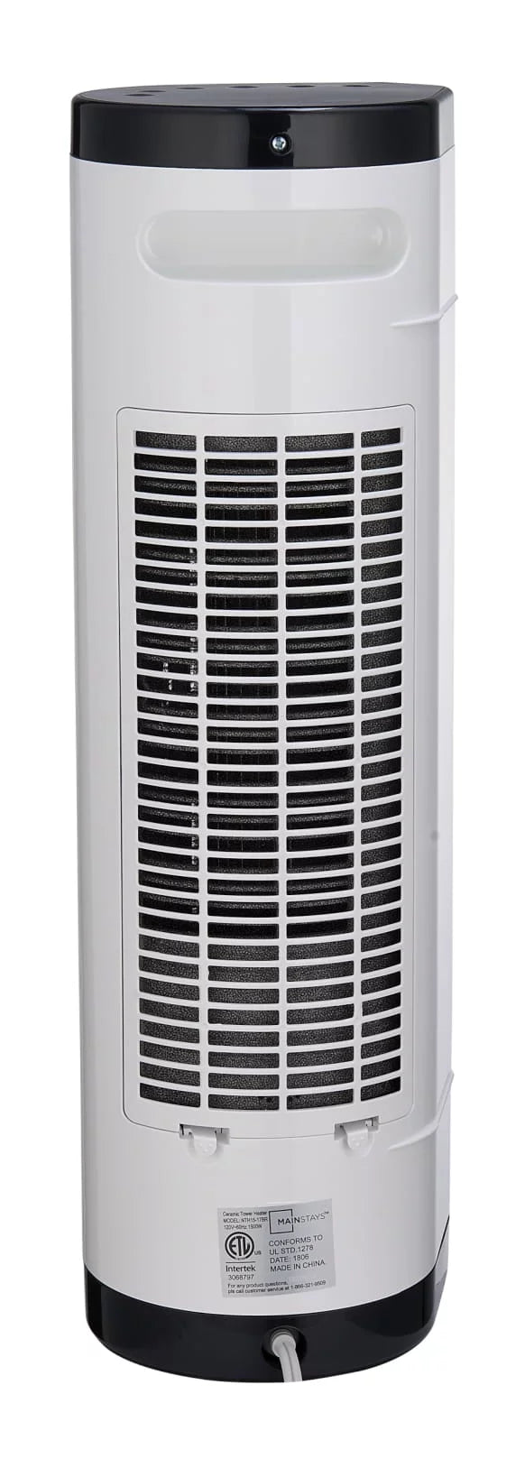 22" 1500W Ceramic Tower Space Heater with Remote, White Y6147