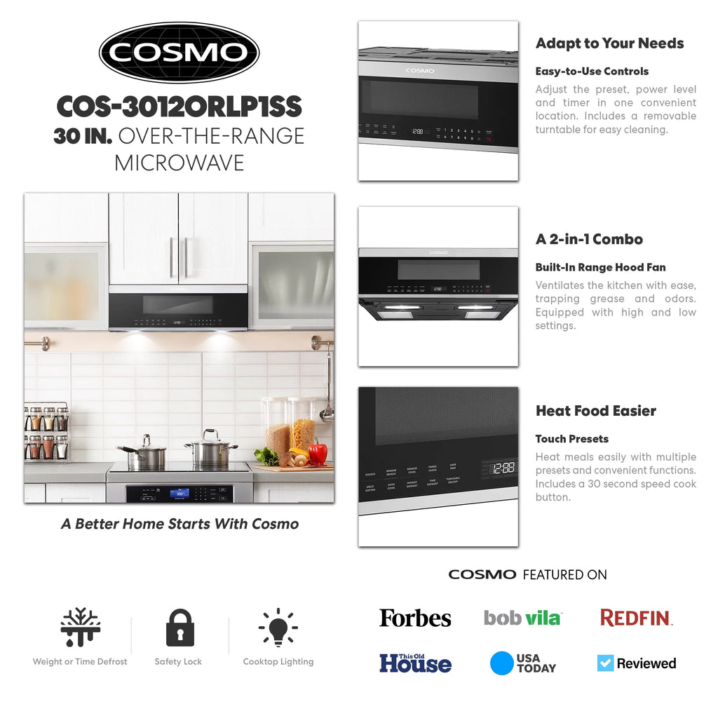 Slim Over the Range Microwave with Automatic Presets H531214