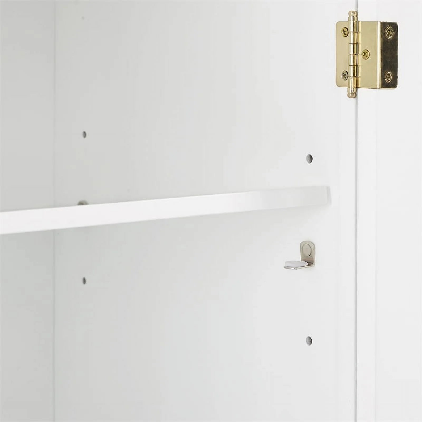 Stackable Wood Kitchen Pantry Storage Cabinet in White W4720