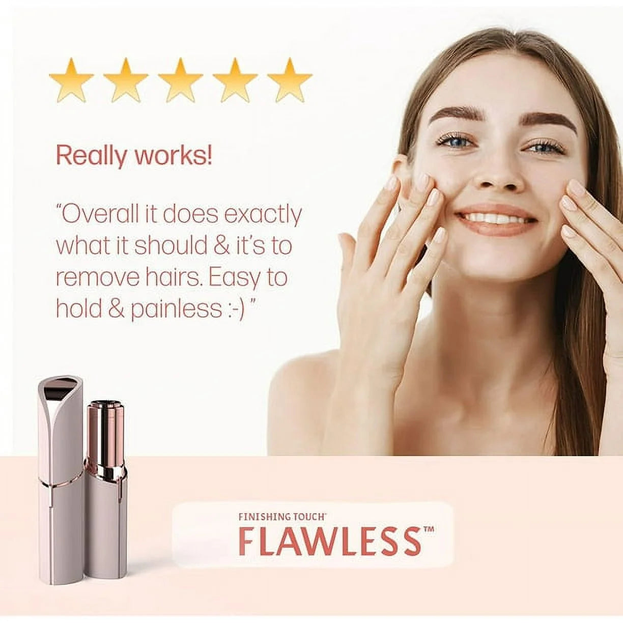 Facial Hair Remover, White T459