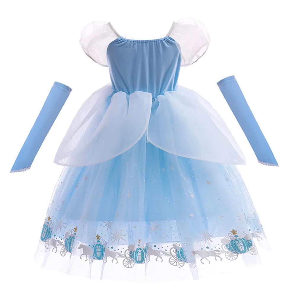 Girls Princess Costume Dress for Birthday Halloween Party S392753