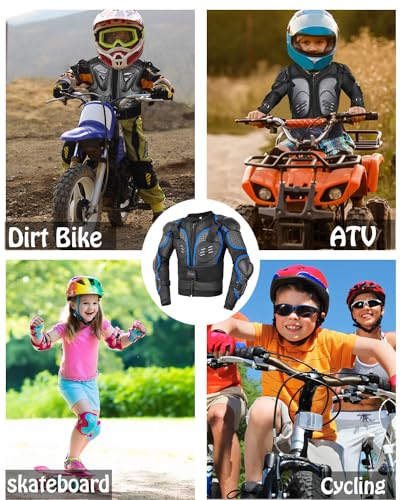 Kids Motorcycle Jacket with Chest Back Elbow Protection D890317