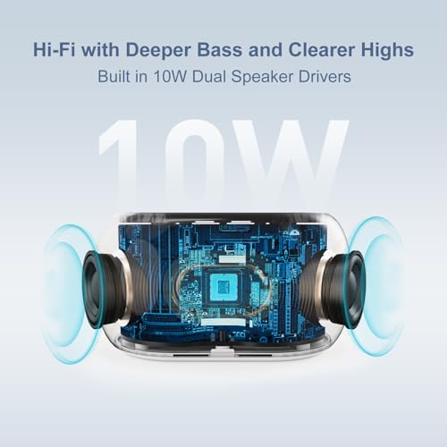 White Noise Sound Machine Alarm Clock with Bluetooth Speaker G270