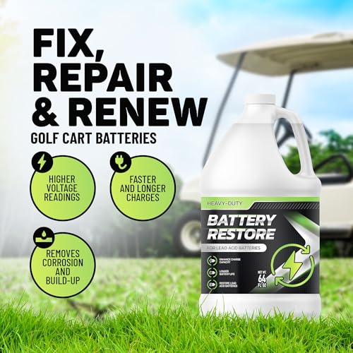 Battery Restorer and Desulfator for Lead Acid Battery, Acid Refill and Additive 64oz T546934