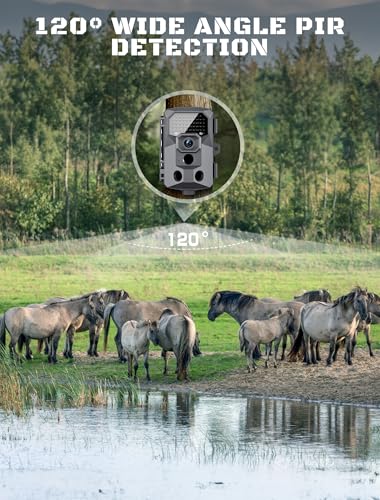 4K 48MP Trail Camera with Night Vision and Motion Activation I8624