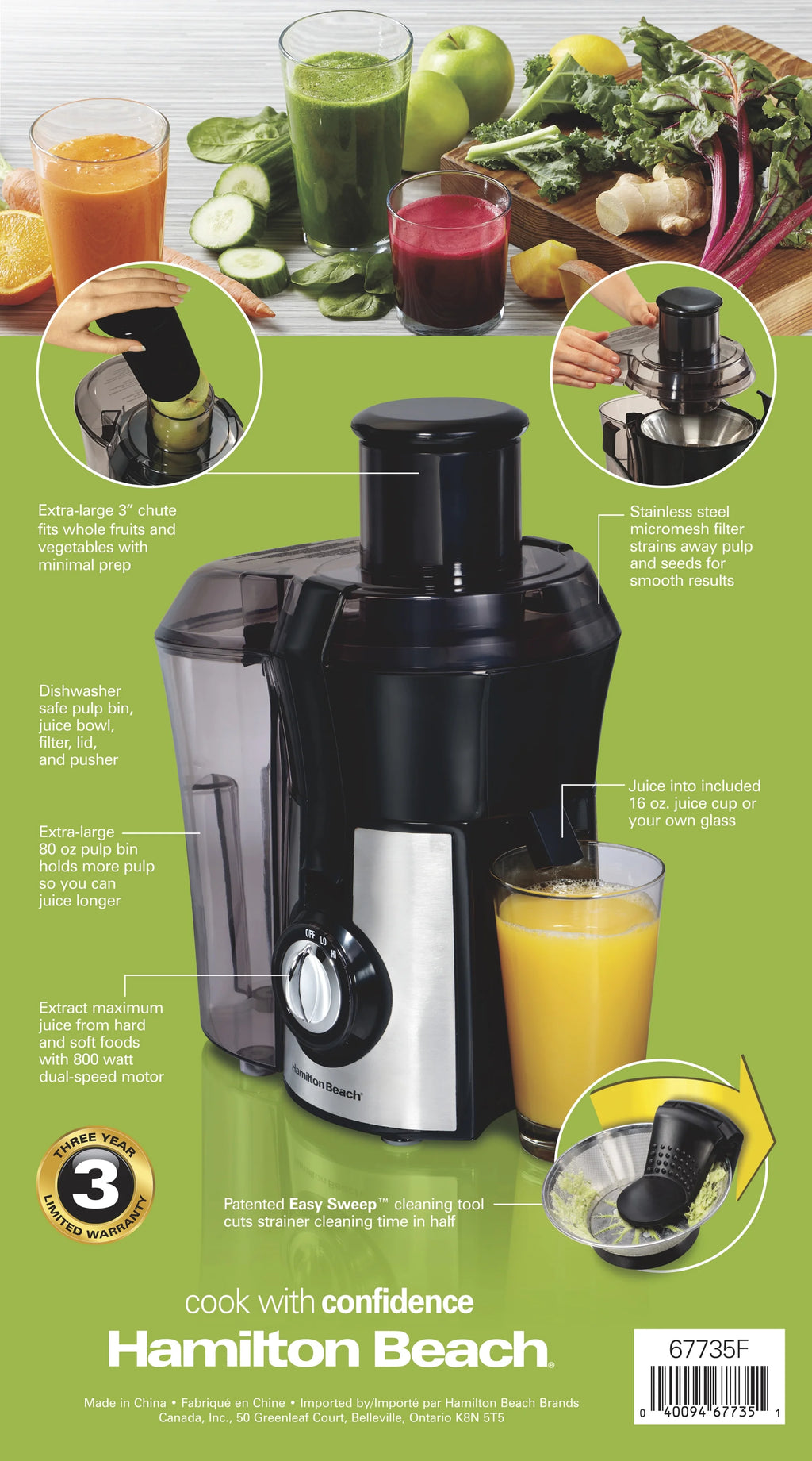Juice Extractor, 800 Watts M856044