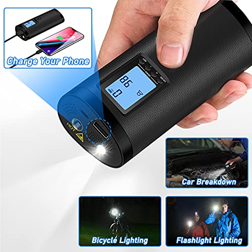 Mini Bike Tire Pump - 120PSI Portable Electric Bicycle Pump with Type-C Rechargeable Battery I70580