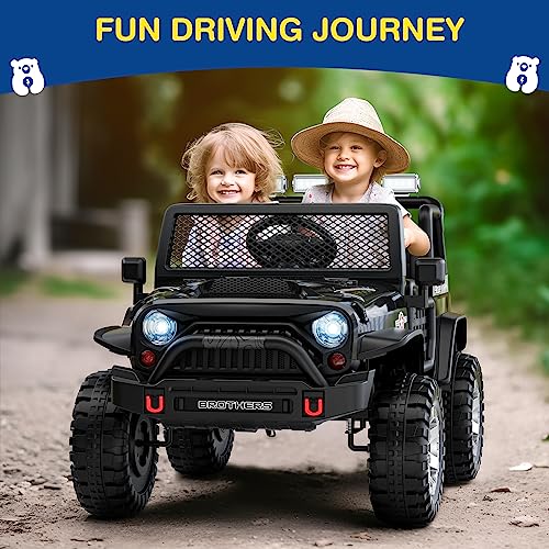 12V Kids Electric Ride On Car with Remote Control, Bluetooth Speaker, LED Lights Z308
