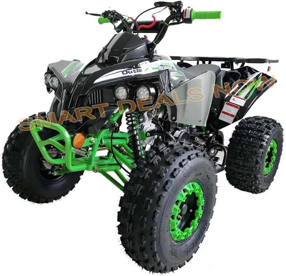 125cc ATV Fully Automatic with Reverse Double Headlights LED Gas 4 Wheeler U53754