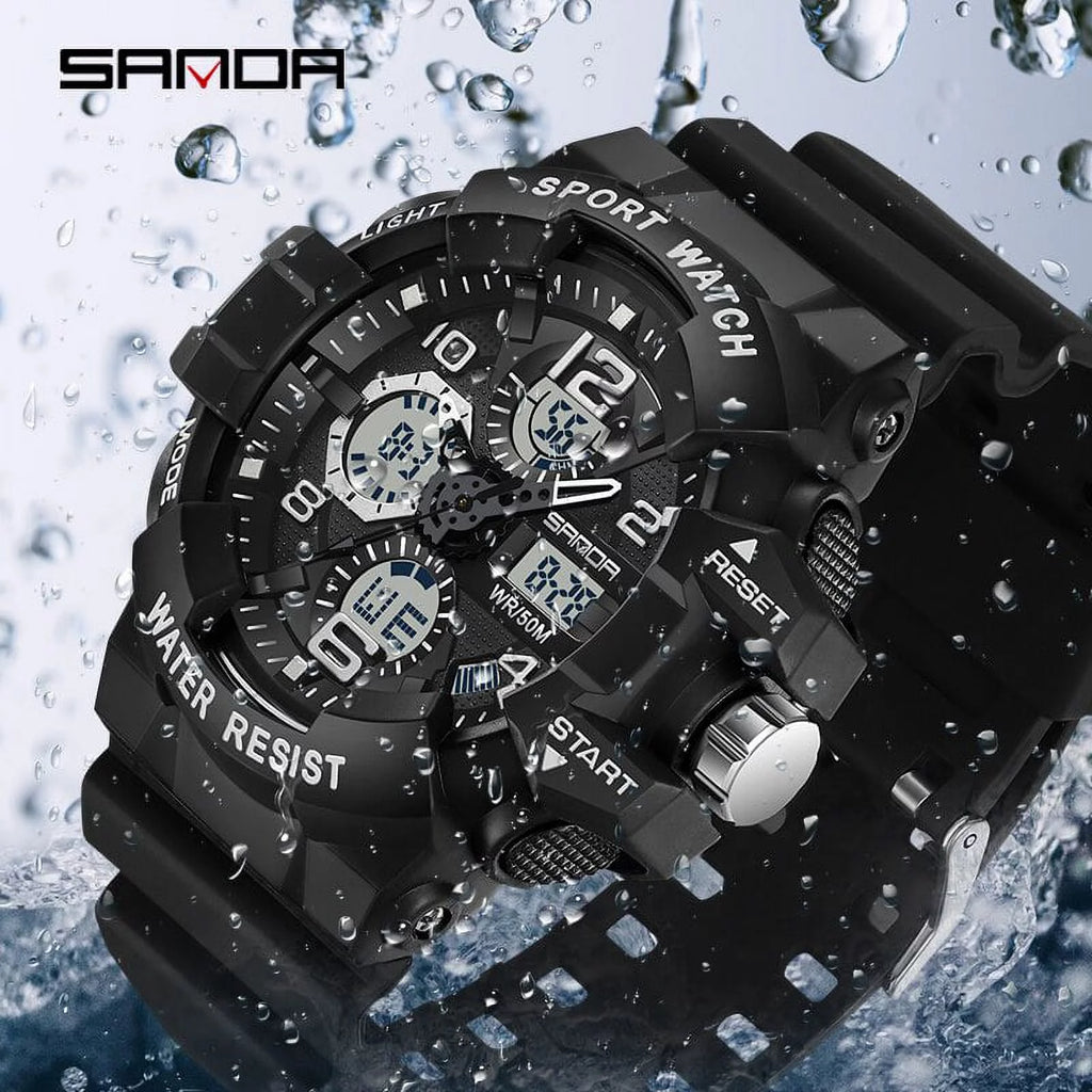 Military Watch Men Digital Shock Sports Waterproof Electronic Wristwatch Quartz C638578
