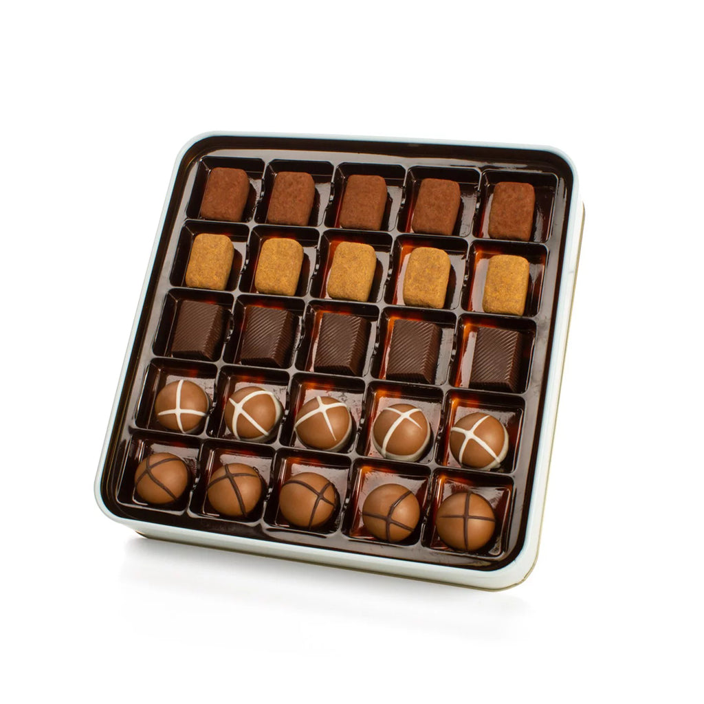 Metal Chocolate Gift Box, Assorted Gourmet Treats P21112