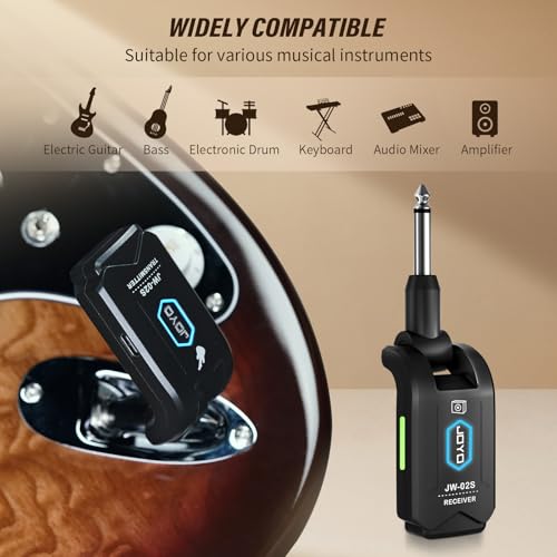 Wireless Guitar System 5.8GHz Transmitter Receiver with Charging Box A704