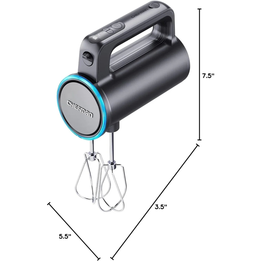 Cordless Hand Mixer with 7 Speed Settings and Digital Display U693212