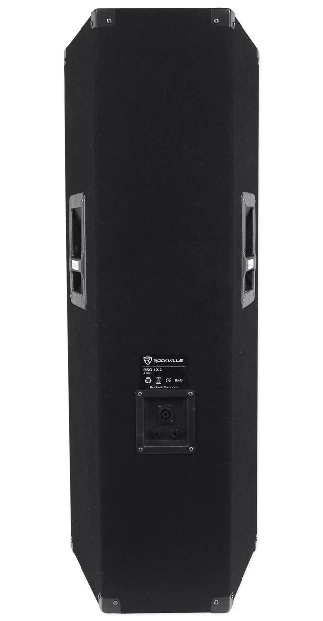 Dual 12" 2000 Watt 3-Way Passive DJ Speaker H1279