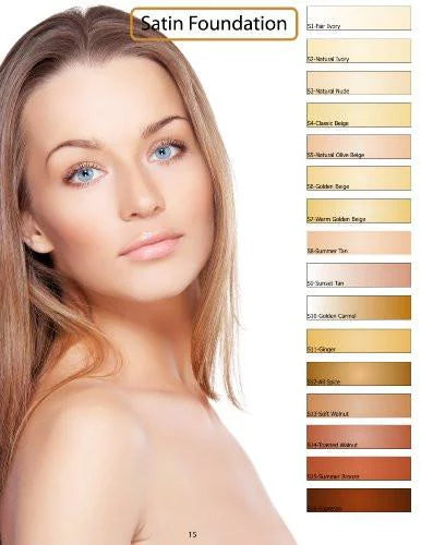 Airbrush Foundation 5 Assorted Light Satin Shades Z421