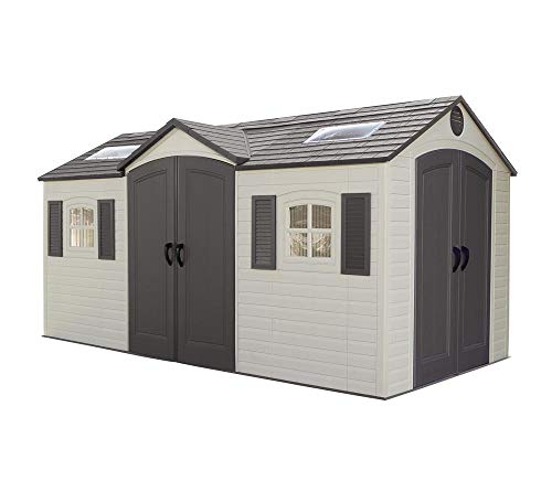 Outdoor Storage Shed, 15 x 8 ft, Dual Entry Z43758