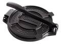 Victoria Cast Iron Tortilla Press 6.5 inch, Tortilla Maker, Flour Tortilla press, Rotis Press, Dough Press, Pataconera Seasoned with Flaxeed Oil, Black