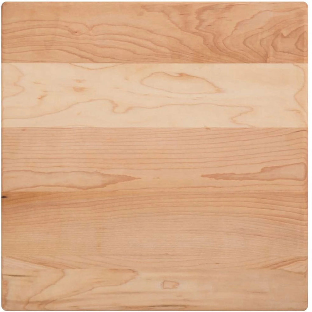 Maple Wood Cutting Board for Kitchen, 12" x 12" x 1.5" Z269565