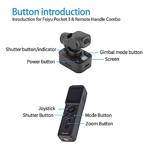 Camera with 3-Axis Gimbal, Magnetic Mount, Detachable Design for Travel Vlog F492