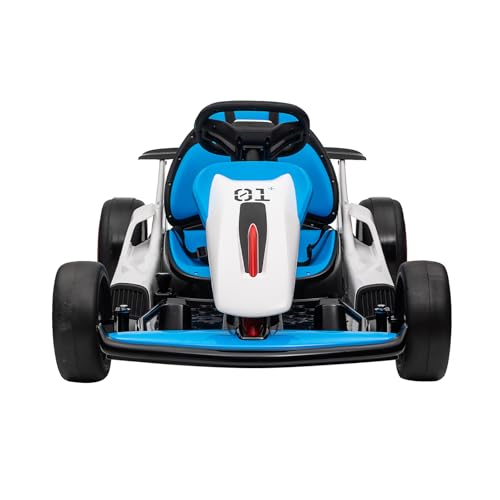 Kids Go Kart, 24V Electric Drift Car, 2-Speed Ride On Toy for Boys Girls 6+ V958