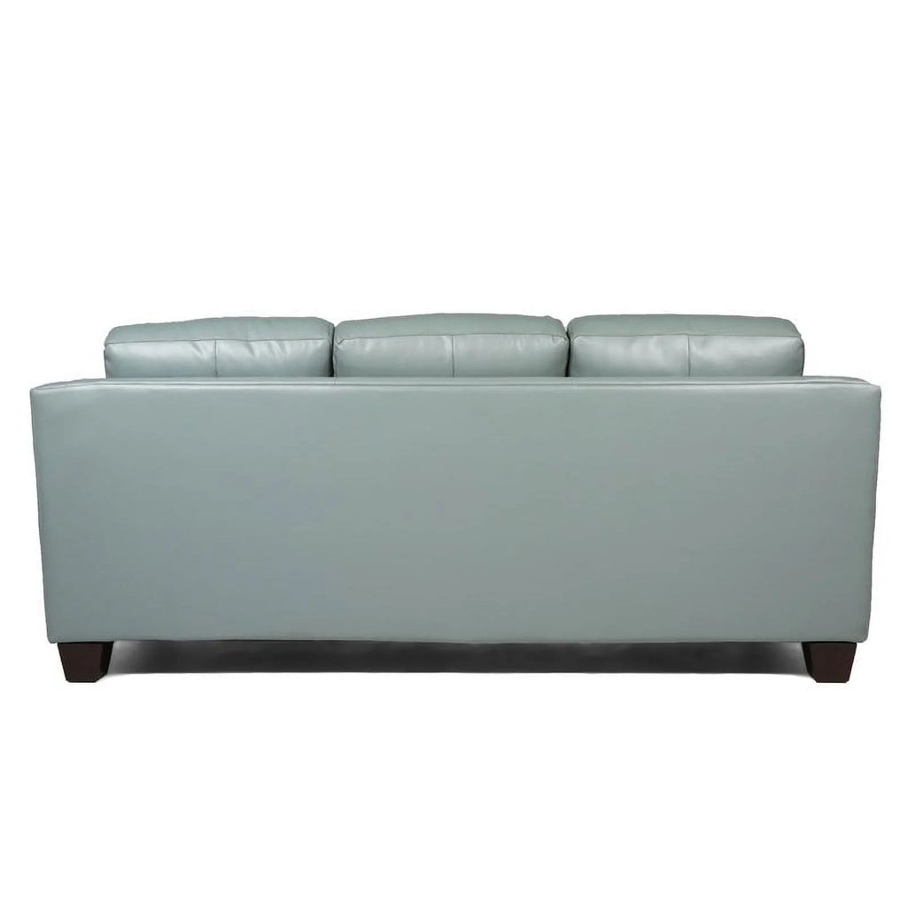 Spa Green Tufted Leather Sofa A958