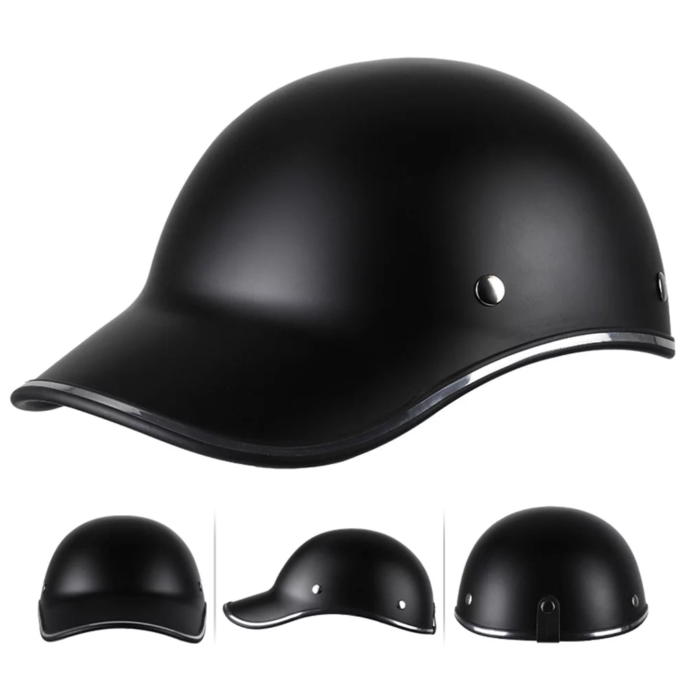 Motorcycle Half Helmet with Adjustable Strap P1038