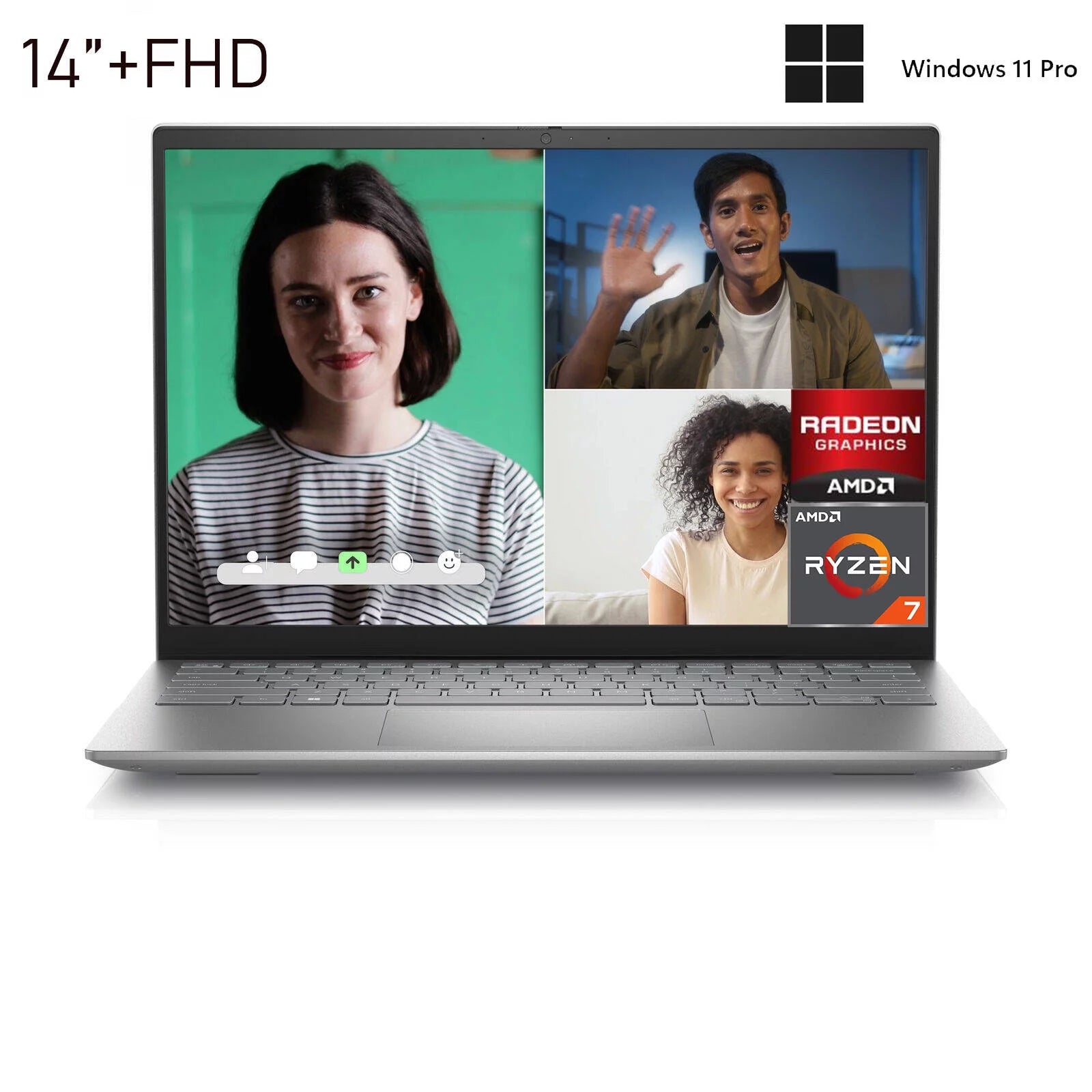 Dell Inspiron 14 5425 Laptop, 14"+1920 x 1200, AMD Ryzen7 5825U, 16GB RAM, 1TB SSD, Windows 11 Pro