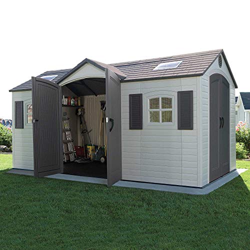 Outdoor Storage Shed, 15 x 8 ft, Dual Entry Z43758