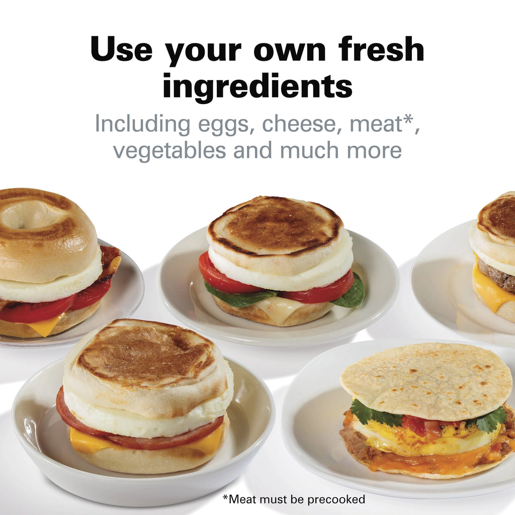 Breakfast Sandwich Maker with Egg Cooker Ring M89066