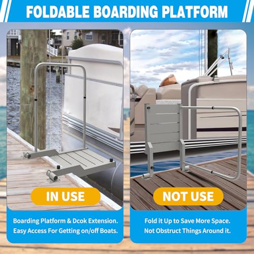 Boat Boarding Platform and Dock Extension for Boat Lifts L10189