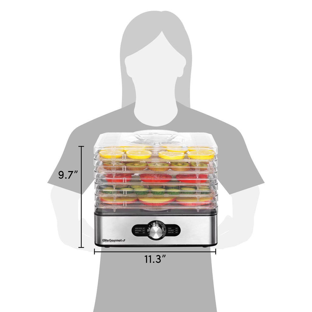 Food Dehydrator with 5 Stainless Steel Trays S893
