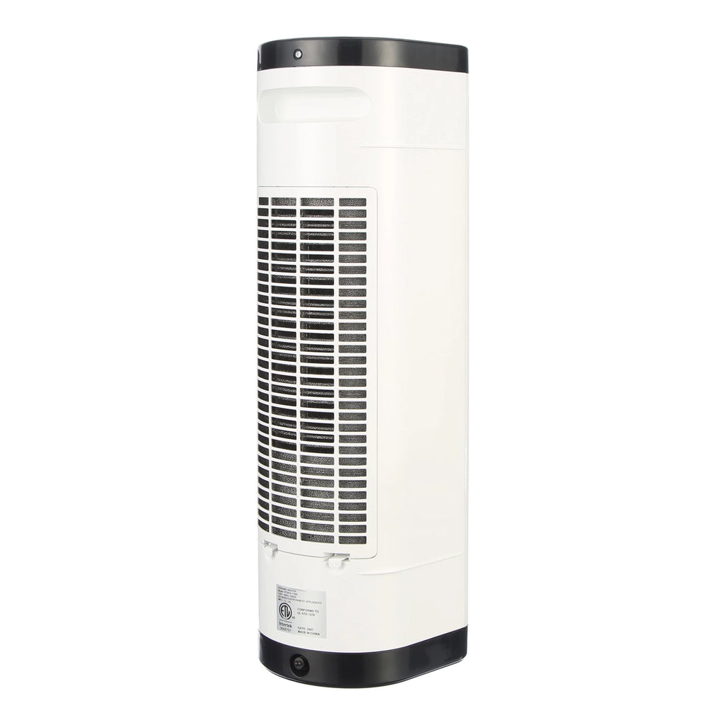 22" 1500W Ceramic Tower Space Heater with Remote, White Y6147