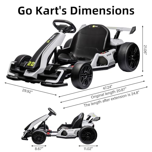 24V Electric Drift Go Kart for Kids with 300W Motor B642485