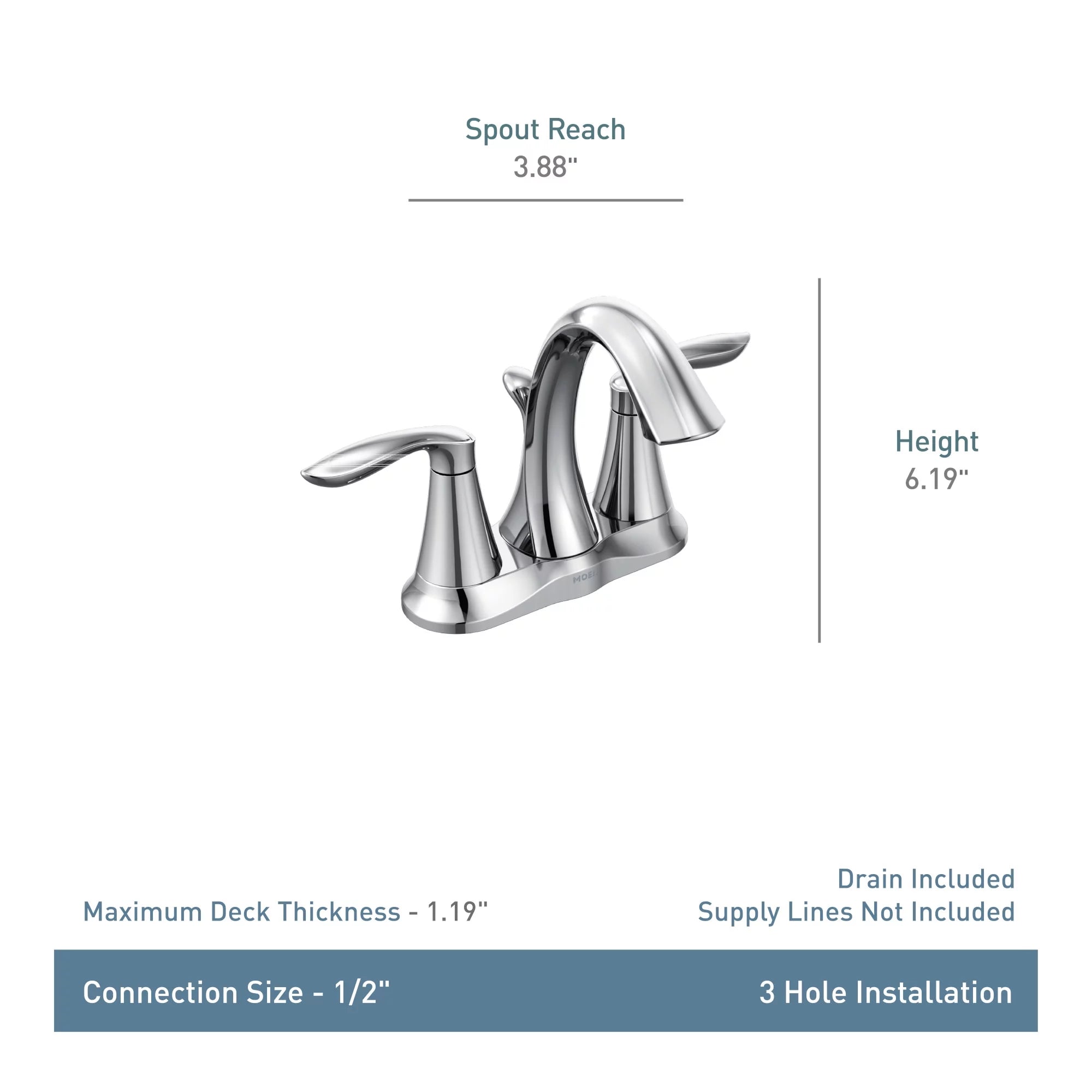 Centerset Bathroom Sink Faucet H44343