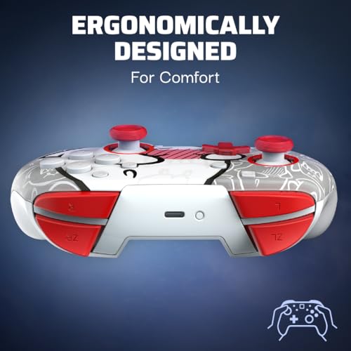 Wireless Controller for Nintendo Switch, Glows in the Dark, Rechargeable Battery E2669