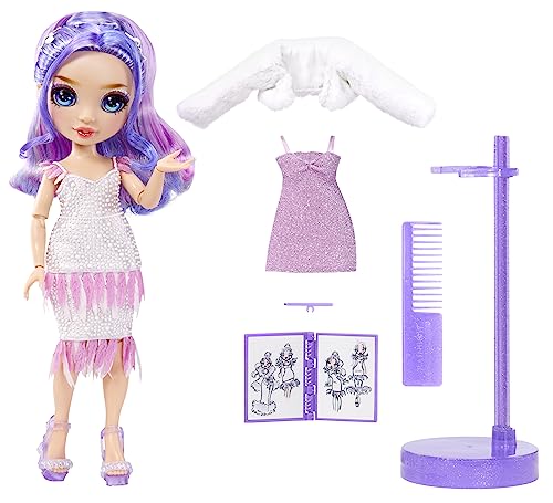 Purple 11" Fashion Doll and Playset with 2 Outfits and Accessories H6666