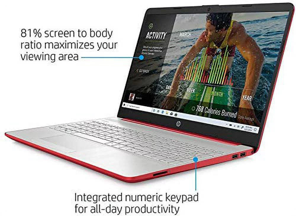 15.6" HD Laptop, Intel Quad-Core, 8GB RAM 256GB SSD, Windows 10 Home X46953