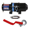 Wireless 4500 LBS Electric Winch with 15m Synthetic Rope, 12V DC Recovery Winch Fit for Jeep Truck ATV/SUV Towing Road Trailer, Mounting, Waterproof IP67, Handheld Remote Control Kit & Corded Control
