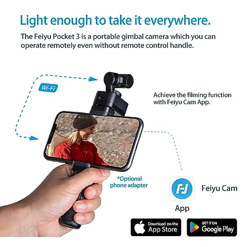Camera with 3-Axis Gimbal, Magnetic Mount, Detachable Design for Travel Vlog F492