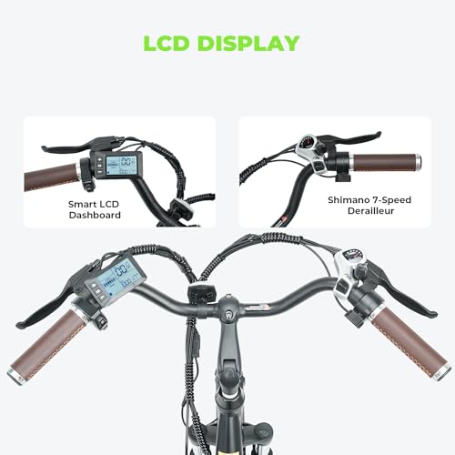 Electric Bike for Adults 750W 28mph with Removable Battery and Fat Tire W3858
