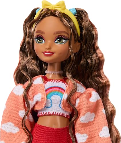 Renee Posable Roller Skating Fashion Doll with Black Hair and Accessories E10644