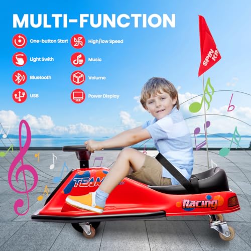 24V Electric Go Kart Drifting Car with 360° Rotation L71704