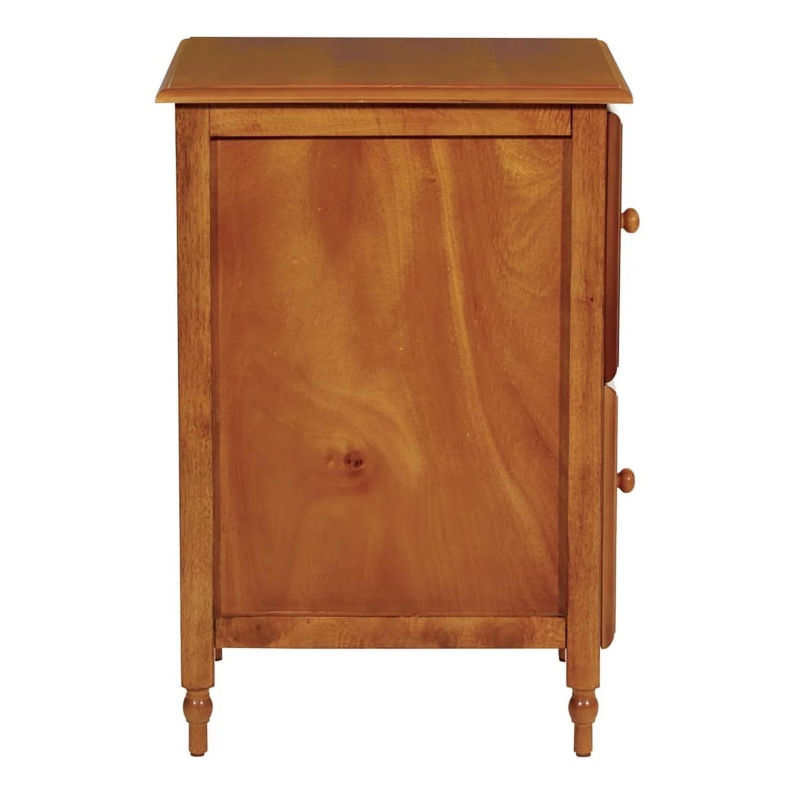 Modern 2 Drawer Wood File Cabinet in Antique Cherry B605