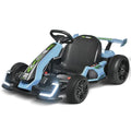 24V Kids Go Kart 300W Electric Drift Kart Outdoor Race Toy with 2X150W Motor, 7AH Battery K12878